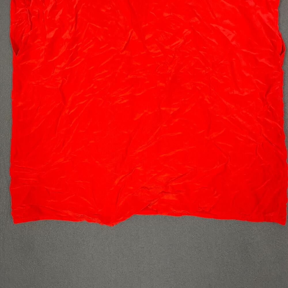 Jordan Top Womens 12 Red 100% Silk Sleeveless Blouse Coastal Core Vintage Preppy - Picture 8 of 12